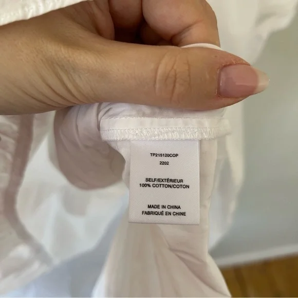 Derek Lam 10 Crosby Finn Ruffled Wrap Mini Dress Cotton Poplin White Size 10 - Picture 6 of 6